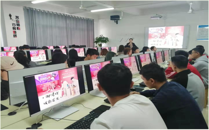 校企合作订单班电子商务实训机房